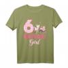 Geburtstagsoutfit für Mädchen zum 6. Geburtstag – Bauernhof T-Shirt mit Kuh, Schwein, Huhn & Traktor in Rosa