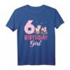 Geburtstagsoutfit für Mädchen zum 6. Geburtstag – Bauernhof T-Shirt mit Kuh, Schwein, Huhn & Traktor in Rosa
