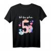 Ich bin 5 Jahre alt Kinder Mädchen Einhorn T-Shirt – Perfektes Geburtstagsgeschenk für kleine Prinzessinnen und Geburtstagspartys