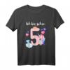 Ich bin 5 Jahre alt Kinder Mädchen Einhorn T-Shirt – Perfektes Geburtstagsgeschenk für kleine Prinzessinnen und Geburtstagspartys