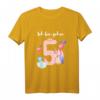 Ich bin 5 Jahre alt Kinder Mädchen Einhorn T-Shirt – Perfektes Geburtstagsgeschenk für kleine Prinzessinnen und Geburtstagspartys