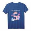 Ich bin 5 Jahre alt Kinder Mädchen Einhorn T-Shirt – Perfektes Geburtstagsgeschenk für kleine Prinzessinnen und Geburtstagspartys