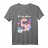 Ich bin 5 Jahre alt Kinder Mädchen Einhorn T-Shirt – Perfektes Geburtstagsgeschenk für kleine Prinzessinnen und Geburtstagspartys