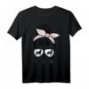 Amstaff Mom Haarknoten - Amerikanischer Staffordshire Terrier T-Shirt für Hundeliebhaber und AmStaff Fans als Geschenk