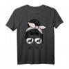 Amstaff Mom Haarknoten - Amerikanischer Staffordshire Terrier T-Shirt für Hundeliebhaber und AmStaff Fans als Geschenk