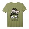 Amstaff Mom Haarknoten - Amerikanischer Staffordshire Terrier T-Shirt für Hundeliebhaber und AmStaff Fans als Geschenk