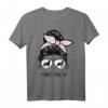 Amstaff Mom Haarknoten - Amerikanischer Staffordshire Terrier T-Shirt für Hundeliebhaber und AmStaff Fans als Geschenk