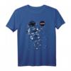 NASA Astronaut Float In Stars Space Logo T-Shirt - Offiziell lizenzierte NASA Kleidung für Raumfahrtfans