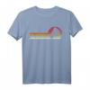 Badminton Shuttlecock Sonnenuntergang Distressed T-Shirt – Perfektes Geschenk für Badmintonspieler, Trainer und Sportliebhaber zu Weihnachten & Geburtstag