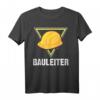 Bauleiter Bauarbeiter Kostüm mit Helm - Lustiges Baustellen T-Shirt für Fasching, Karneval & Bauhelme für Kinder & Erwachsene