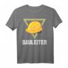 Bauleiter Bauarbeiter Kostüm mit Helm - Lustiges Baustellen T-Shirt für Fasching, Karneval & Bauhelme für Kinder & Erwachsene