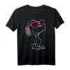 HapDeer Snoopy Heart Shades T-Shirt – Offizielles Lizenzprodukt, langlebiger Digitaldruck, perfektes Geschenk für Comic- und Snoopy-Fans
