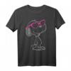 HapDeer Snoopy Heart Shades T-Shirt – Offizielles Lizenzprodukt, langlebiger Digitaldruck, perfektes Geschenk für Comic- und Snoopy-Fans
