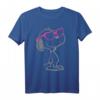 HapDeer Snoopy Heart Shades T-Shirt – Offizielles Lizenzprodukt, langlebiger Digitaldruck, perfektes Geschenk für Comic- und Snoopy-Fans