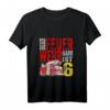 Kinder Feuerwehr T-Shirt für Jungen und Mädchen zum 6. Geburtstag - Cooles Design & Feuerwehr-Motiv für Kinder