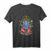 Spirituelles Ganesha Meditation Yoga T-Shirt – Klassisch geschnitten, perfekt für Yoga und Meditation