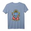 Spirituelles Ganesha Meditation Yoga T-Shirt – Klassisch geschnitten, perfekt für Yoga und Meditation