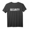 Security Back Print Event Safety Private Guard T-Shirt – Robuste Sicherheitsuniform für Wachpersonal, Türsteher & Sicherheitsdienste