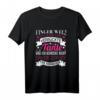 HapDeer T-Shirt für Mädchen – Lustiges Geschenk für Nichte, Tochter oder Familienmitglieder mit Spruch 'Finger weg, ich habe eine verrückte Tante'