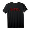 Eifel Germany T-Shirt Schwarz/Rot Rücken – Perfektes Geburtstags- und Weihnachtsgeschenk für Eifeler und Heimatliebhaber