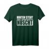 Hinten Steht Nüscht Auch Wat Berliner Dialekt T-Shirt - Lustiges Beidseitiges Spruchshirt mit Berliner Humor