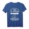 Silberhochzeit T-Shirt für Ehemann - 25 Jahre Ehe Jubiläum Geschenk mit Spruch, perfekte Dekoration für den Hochzeitstag