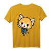 Aggretsuko Happy T-Shirt (Front & Back) – Offiziell Sanrio Lizenzierte Kawaii Bekleidung für Fans