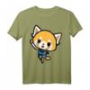Aggretsuko Happy T-Shirt (Front & Back) – Offiziell Sanrio Lizenzierte Kawaii Bekleidung für Fans