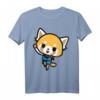 Aggretsuko Happy T-Shirt (Front & Back) – Offiziell Sanrio Lizenzierte Kawaii Bekleidung für Fans