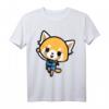 Aggretsuko Happy T-Shirt (Front & Back) – Offiziell Sanrio Lizenzierte Kawaii Bekleidung für Fans