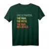 Onkel Martin Zitat - The Man The Myth The Bad Influence Lustiges personalisiertes T-Shirt mit Retro-Design