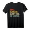 Lustiges Onkel T-Shirt - Der Mythos, Die Legende Geschenk für Geburtstagsonkel & frisch gebackene Onkel 2022/2023