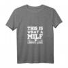 Lustiges Damen Muttertag Shirt - MILF T-Shirt mit V-Ausschnitt, Perfektes Geschenk für Mütter zum Muttertag