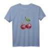 Cooles Cherry T-Shirt | Retro Vintage Sommer T-Shirt für Damen und Herren | Perfekt für Garten, See & als Geschenk