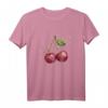 Cooles Cherry T-Shirt | Retro Vintage Sommer T-Shirt für Damen und Herren | Perfekt für Garten, See & als Geschenk