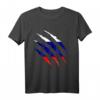 Russische Flagge im Riss Design T-Shirt – Perfektes Fanoutfit für Sportveranstaltungen, Fasching & als Geschenk für Russland-Fans