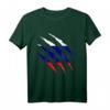 Russische Flagge im Riss Design T-Shirt – Perfektes Fanoutfit für Sportveranstaltungen, Fasching & als Geschenk für Russland-Fans