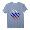 Russische Flagge im Riss Design T-Shirt – Perfektes Fanoutfit für Sportveranstaltungen, Fasching & als Geschenk für Russland-Fans