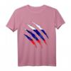 Russische Flagge im Riss Design T-Shirt – Perfektes Fanoutfit für Sportveranstaltungen, Fasching & als Geschenk für Russland-Fans