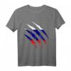 Russische Flagge im Riss Design T-Shirt – Perfektes Fanoutfit für Sportveranstaltungen, Fasching & als Geschenk für Russland-Fans