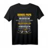 Bonus Papa Spruch T-Shirt - Unzertrennlich Danke für Stieftochter Geschenk zum Vatertag & Familienanlass