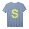 Streifenhörnchen Halloween & Karneval Gruppenkostüm S Buchstabe T-Shirt Blau – Lustiges Tierkostüm für Kinder und Erwachsene