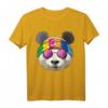 Hippie Panda Love Peace Zeichen T-Shirt im 70er Jahre Stil – Für Tierliebhaber, Friedensbotschafter & Retro-Modefans