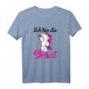 Ich bin die Braut JGA Einhorn T-Shirt - Lustiges Hochzeits- und Junggesellinnenabschied Shirt für Mallorca & Polterabend