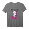 Ich bin die Braut JGA Einhorn T-Shirt - Lustiges Hochzeits- und Junggesellinnenabschied Shirt für Mallorca & Polterabend
