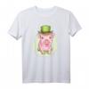 Süßes Glücksschwein T-Shirt für St. Patrick's Day, Silvester & Neujahr - Irisches Motiv, klassisch geschnitten