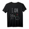 Lustiges HapDeer T-Shirt für Frauen - I Am 39 Plus 1 Mittelfinger, das perfekte Geschenk für Frauen, Mütter und Freunde zum 40. Jubiläum