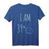 Lustiges HapDeer T-Shirt für Frauen - I Am 39 Plus 1 Mittelfinger, das perfekte Geschenk für Frauen, Mütter und Freunde zum 40. Jubiläum
