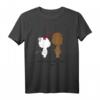 Liebe Tier Katze und Bär Paar - Valentinstag Geschenk T-Shirt für Liebende und Tierfreunde