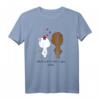 Liebe Tier Katze und Bär Paar - Valentinstag Geschenk T-Shirt für Liebende und Tierfreunde